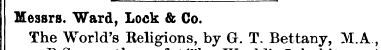 Messrs. Ward, Lock & Co. The World's Rel...