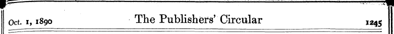 w^ — . : —-— "i Oct. i, 1890 The Publish...