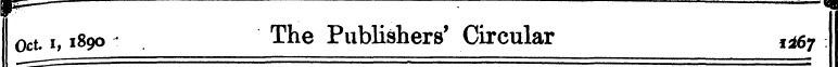 IP : — * oct x, 1890 - The Publishers' C...
