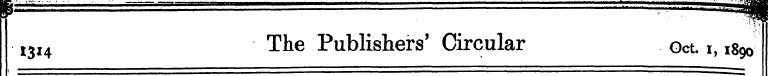 I3i4 The Publishers' Circular Oct. i, 18...