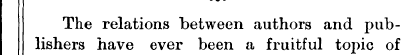 The relations between authors and publis...