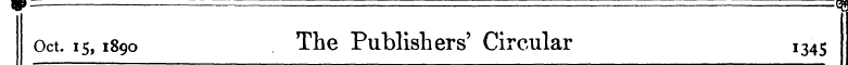 w - -m Oct. 15,1890 The Publishers' Circ...