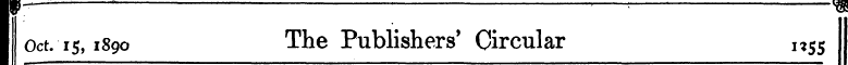 | J- ' " « : <g I Oct. 15,1890 The Publi...