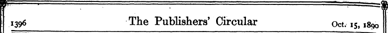 f I The Publishers ,. ' Circular .. " 13...