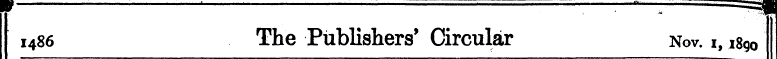i486 The Publishers' Circular Nov. 1, i8...