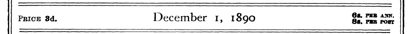 price 8d. December i, 1890 &f2wSt