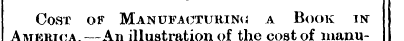 Cost of Manufacturing a Book in Amehica ...