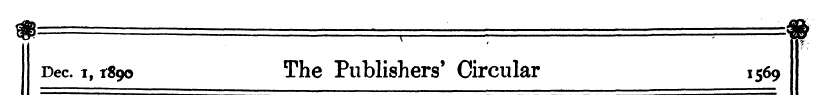 Dec. i, t89o The Publishers' Circular 1 ...