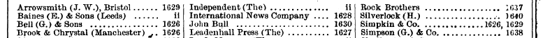 Arrowsmith Baines (E.) & (J Sons . W.) (...