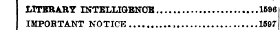 LITERARY INTELLIGENCE 1596 IMPORTANT NOT...