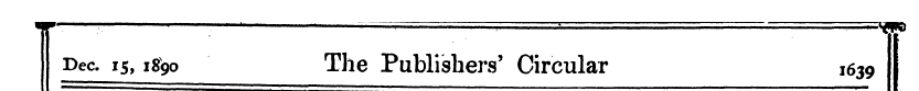 Dec. 15,1890 The Publishers' Circular 16...