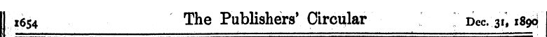 1654 The Publishers' Circular T Dec. 311...