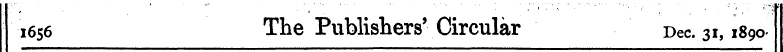 1656 The Publishers' Circular Dec. 31,18...
