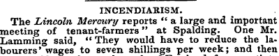 INCENDIARISM. The Lincoln Mercury report...