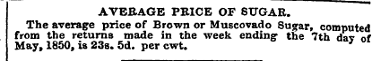 AVERAGE PRICE OF SUGAR. The average pric...