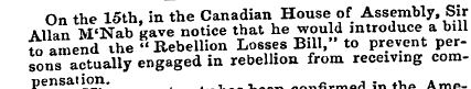 On the 15th, in the Canadian House of As...