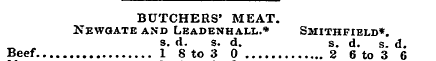 : 5 ! BUTCHERS' MEAT. Newgate and Leaden...