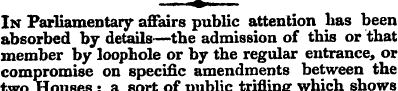 In Parliamentary- affairs public attenti...
