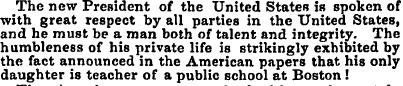 The new President of the United States i...