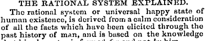 THE RATIONAL SYSTEM EXPLAINED. The ratio...