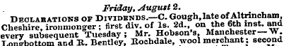 Friday, August 2. Declarations of Divide...