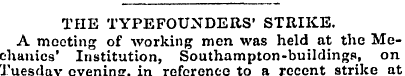 THE TYPEFOUNDERS' STRIKE. A mooting of w...