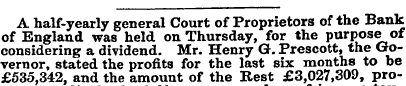 A half-yearly general Court of Proprieto...