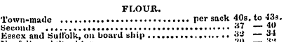 FLOUR. Town-made per sack 40s. to 43a. S...