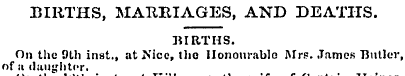 BIRTHS, MAKRIAGES, AND DEATHS. BIRTHS. O...