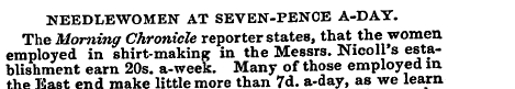 NEEDLEWOMEN AT SEVEN-PENCE A-DAY. The Mo...