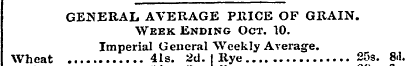 GENERAL AVERAGE PllICE OF GRAIN. Week En...