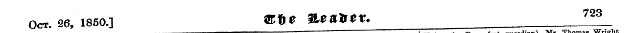 Danesfort Mr Thomas Wright Oct. 26, 1850...