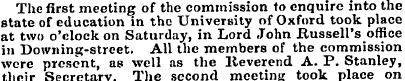 The first meeting of the commission to e...