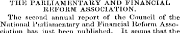 THE PARLIAMENTARY AND FINANCIAL REFORM A...