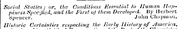Social Statics; or, the Conditions Essen...