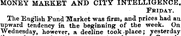 MONEY MARKET AND CITY INTELLIGENCE. Fkid...
