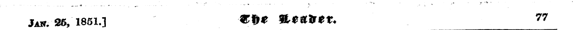 Jaw. 26, 1851.] «&« lit alter. 77