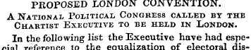 PROPOSED LONDON CONVENTION. A National P...