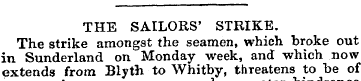 THE SAILORS' STRIKE. The strike amongst ...