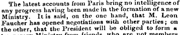 The latest accounts from Paris bring no ...