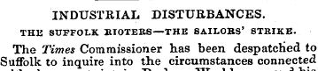 INDUSTRIAL DISTURBANCES. THE SUFFOLK KTO...
