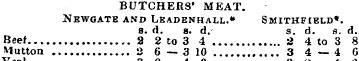 BUTCHERS' MEAT. Newgate and Leadenhall.*...