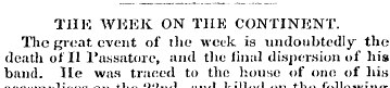 THE WEEK ON THE CONTINENT. The great eve...