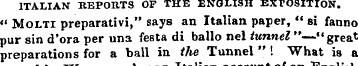 ITALIAN REPORTS OF THE ENGLISH EXPOSITIO...