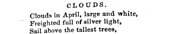 CLOUDS. Clouds in April, large and -whit...