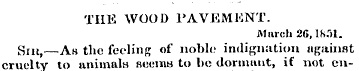 THE WOOD PAVEMENT. March 2G, lS. r )l. S...