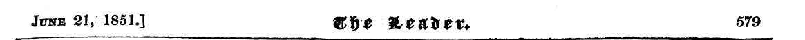 jitne 2i, 1851.] %t>e $Leai*tt. 579