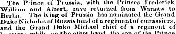 The Prince of Prussia, with the Princes ...