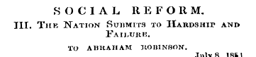 SOCIAL REFORM. III. The Nation Summits t...