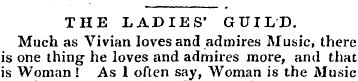 THE LADIES' GUILD. Much as Vivian loves ...